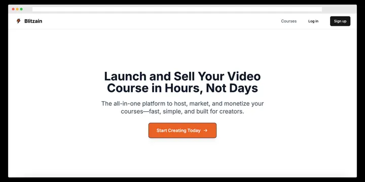 Hero image for Introducing Blitzain: The Creator-First Course Platform
