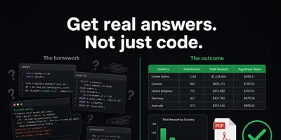 Hero image for Get Real Answers, Not Just Code