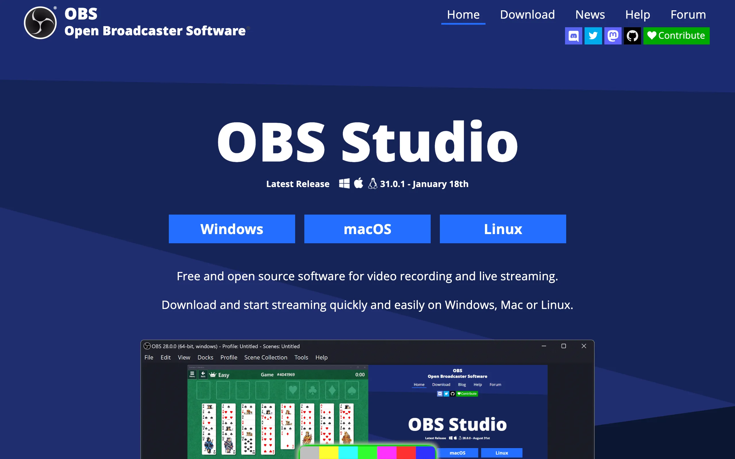 OBS Studio Interface