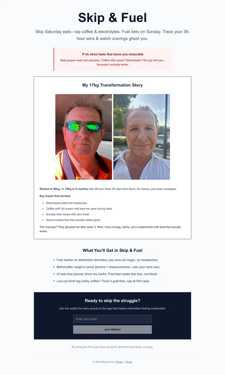 Skip & Fuel - 36-Hour Fasting Made Sustainable