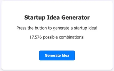 Startup Idea Generator